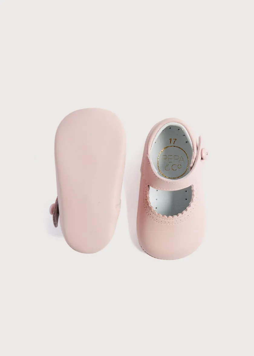 Mary Jane Shoes | Mary Janes | Pepa London Mary Jane Pram Shoes in Pink (17-20EU)