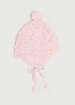 Bonnets & Booties | Knitwear & Cardigans | Pepa London Merino Wool Pom Pom Hat In Pink (S-L)