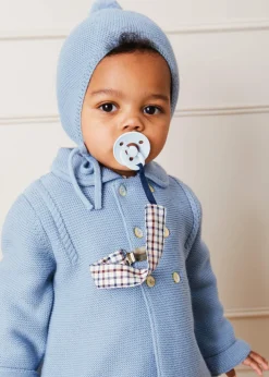 Hats | Knitwear & Cardigans | Pepa London Merino Wool Pom Pom Hat In Blue (S-L)