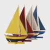 Toys & Books | Toys & Books | Pepa London Multi Coloured Wooden Sailing Boat (Set Of 4)