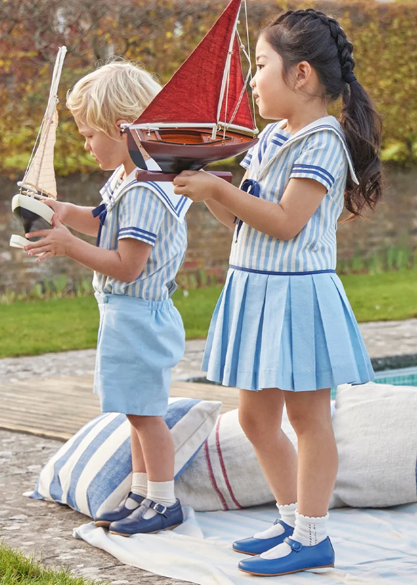 Toys & Books | Toys & Books | Pepa London Multi Coloured Wooden Sailing Boat (Set Of 4)