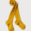 Socks & Tights | Socks & Tights | Pepa London Mustard Ribbed Tights (0mths-10yrs)