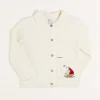 Knitwear & Cardigans | Pepa London Nautical Boat Embroidery Polo Collar Cardigan in Cream (12mths-6yrs)