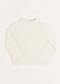 Knitwear & Cardigans | Pepa London Nautical Boat Embroidery Polo Collar Cardigan in Cream (12mths-6yrs)