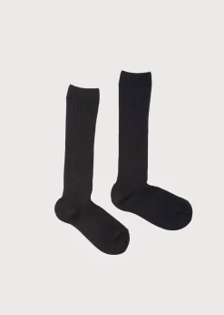 Socks | Socks & Tights | Pepa London Navy Ribbed Knee-High Socks (3mths-10yrs)
