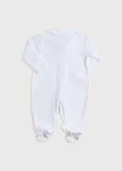 Gifting | All In Ones | Pepa London Newborn All-In-One With Rocking Horse Embroidery In Pink (1-6mths)