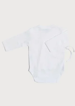 Gifting | Bodysuits & Baby Grows | Pepa London Newborn Side Tie Bodysuit With Rocking Horse Embroidery Beige (1-6mths)