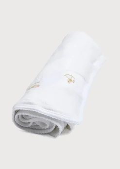 Gifting | Towels, Blankets & Sleeping Bags | Pepa London Newborn Towel with Rocking Horse Embroidery In Beige