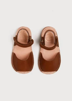 Sandals | Sandals | Pepa London Open Toe Leather Sandals in Brown (17-30EU)