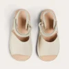 Sandals | Sandals | Pepa London Open Toe Leather Sandals in Ivory (17-30EU)