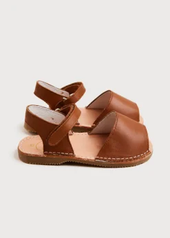 Sandals | Sandals | Pepa London Open Toe Leather Sandals in Brown (17-30EU)