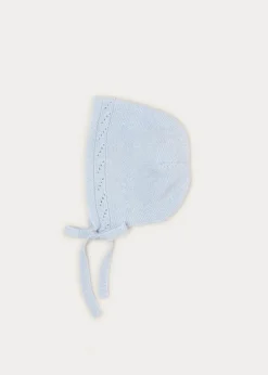 Bonnets & Booties | Bonnets & Booties | Pepa London Openwork Bonnet In Blue (S-L)