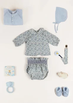 Bonnets & Booties | Bonnets & Booties | Pepa London Openwork Bonnet In Blue (S-L)