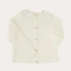 Knitwear & Cardigans | Knitwear & Cardigans | Pepa London Openwork Cotton Cardigan in Cream (6mths-10yrs)