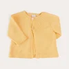 Knitwear & Cardigans | Pepa London Openwork Detail Cotton Baby Cardigan in Tangerine (1-12mths)