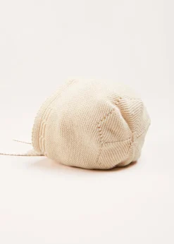 Bonnets & Booties | Knitwear & Cardigans | Pepa London Openwork Knitted Bonnet in Beige(S-L)