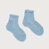 Socks & Tights | Socks & Tights | Pepa London Openwork short socks - Light blue (0mths-6yrs)