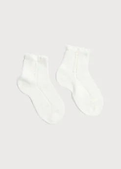 Socks | Socks & Tights | Pepa London Openwork short socks White (0mths-8yrs)