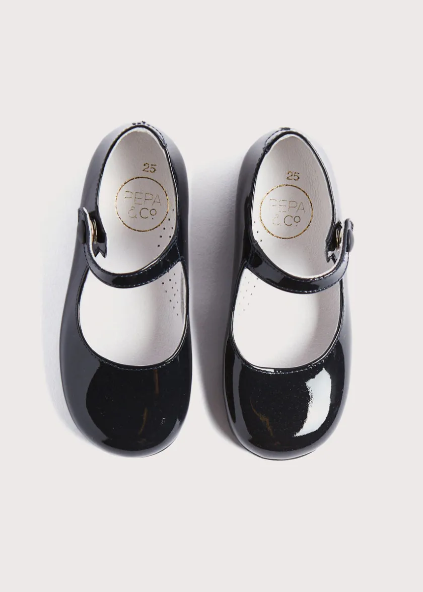 Mary Jane Shoes | School Shoes | Pepa London Patent Leather Mary Jane Shoes in Navy (25-34EU)