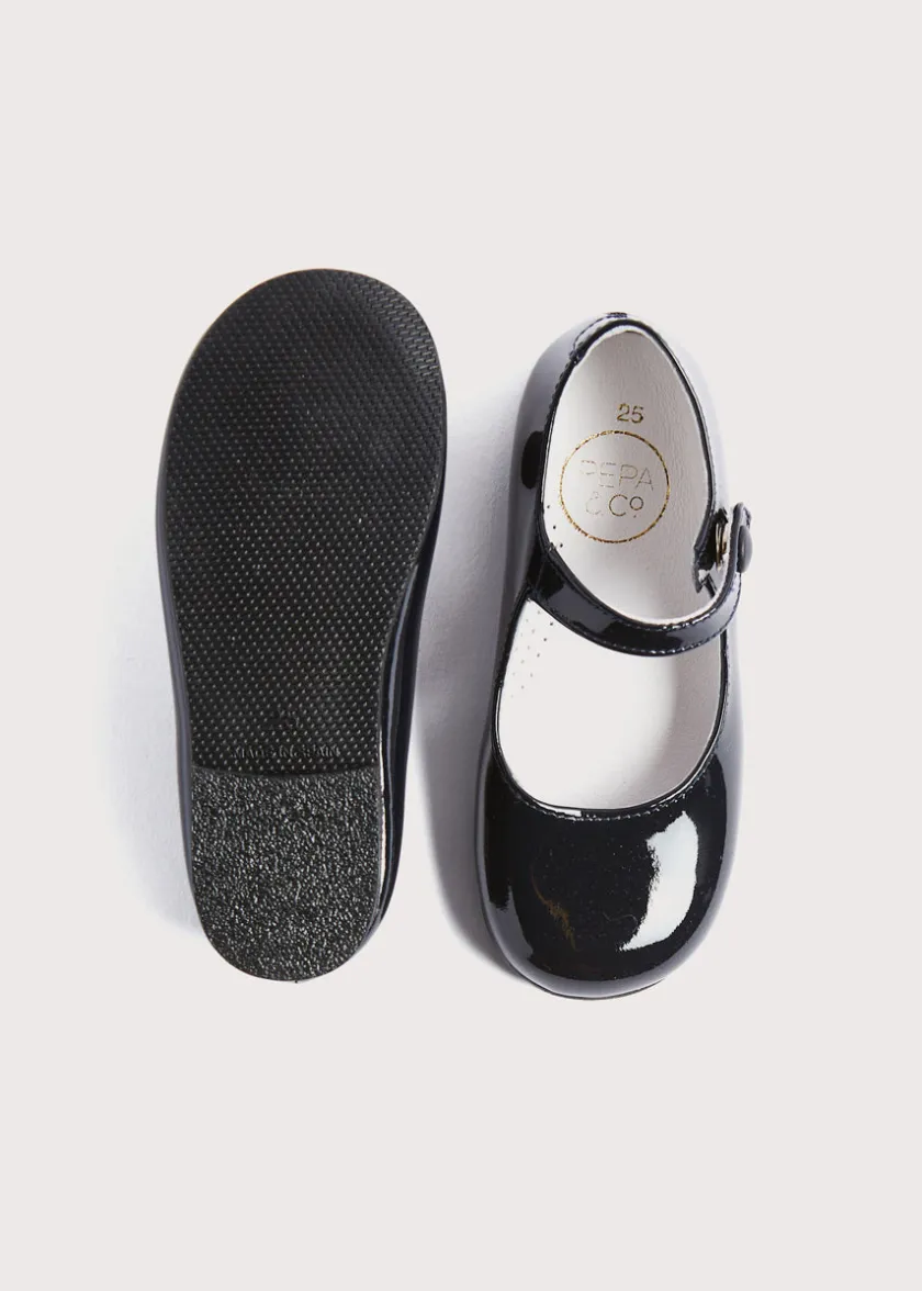 Mary Jane Shoes | School Shoes | Pepa London Patent Leather Mary Jane Shoes in Navy (25-34EU)