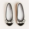 Ballerinas | Ballerina Shoes | Pepa London Patent Toe Ballerina Shoes in Cream (24-34EU)