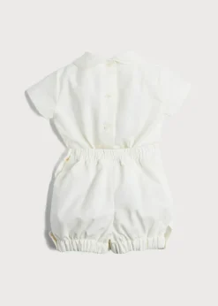 Two-piece Sets | Two-piece Sets | Pepa London Peter Pan Collar Short Sleeved Two Piece Set in Ivory (12mths-4yrs)
