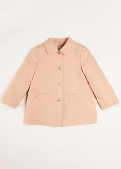 Coats & Jackets | Coats & Jackets | Pepa London Peter Pan Collar Swing Coat in Pink (18mths-10yrs)