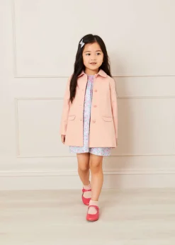 Coats & Jackets | Coats & Jackets | Pepa London Peter Pan Collar Swing Coat in Pink (18mths-10yrs)
