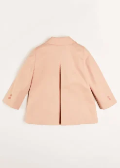 Coats & Jackets | Coats & Jackets | Pepa London Peter Pan Collar Swing Coat in Pink (18mths-10yrs)