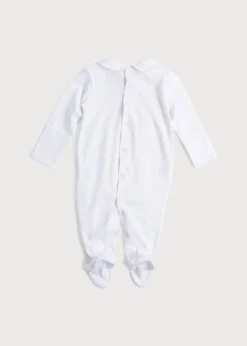 Nightwear | Baby Grows | Pepa London Pink Hand Smocked Cotton All-in-One (0-12mths)
