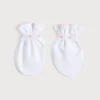 Bonnets, Booties & Mittens | First Outfits | Pepa London Pink Hand Smocked Mittens