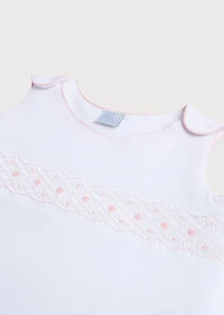 Nightwear | Towels, Blankets & Sleeping Bags | Pepa London Pink Hand Smocked Sleeping Bag (3-18mths)