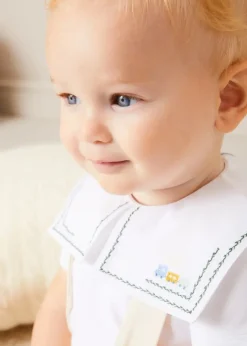 Bloomers, Shorts & Trousers | Bloomers & Pants | Pepa London Plain Bloomers With Braces in White (6mths-2yrs)
