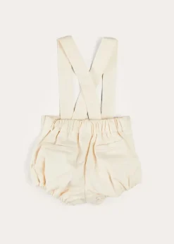Bloomers, Shorts & Trousers | Bloomers & Pants | Pepa London Plain Bloomers With Braces in White (6mths-2yrs)