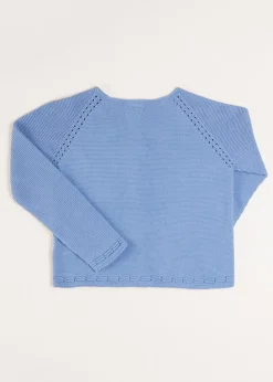 Knitwear & Cardigans | Knitwear & Cardigans | Pepa London Plain Cardigan in Blue (6mths-10yrs)