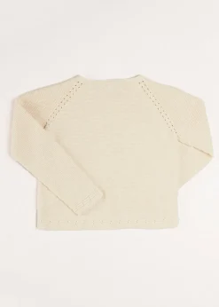 Knitwear & Cardigans | Knitwear & Cardigans | Pepa London Plain Cardigan in Cream (6mths-10yrs)