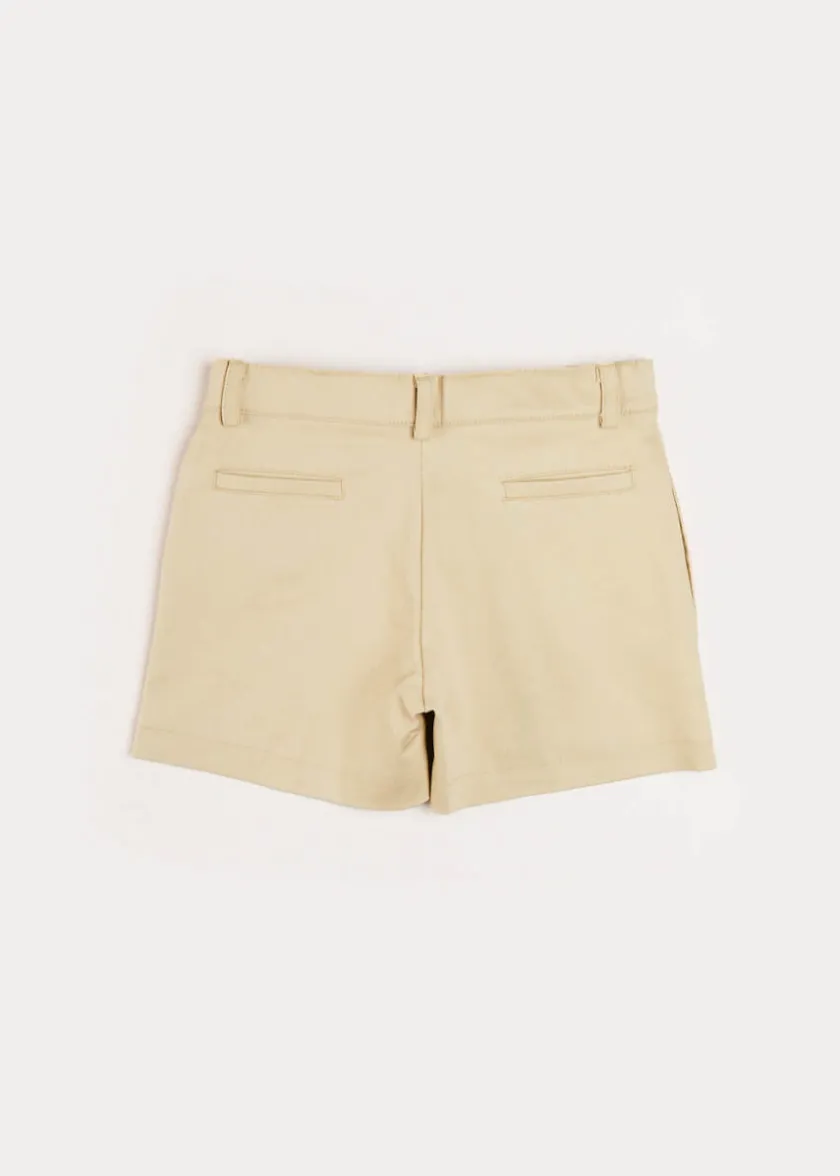 Shorts & Trousers | Pepa London Plain Chino Shorts in Camel (4-10yrs)