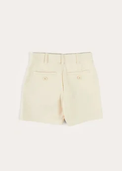 Shorts & Trousers | Pepa London Plain Cotton Shorts in White (4-10yrs)