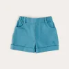 Shorts & Trousers | Bloomers, Shorts & Trousers | Pepa London Plain Elasticated Shorts in Blue (12mths-4yrs)