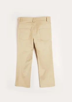 Shorts & Trousers | Pepa London Plain Five Pocket Chino Trousers in Camel (4-10yrs)