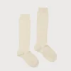 Socks | Socks & Tights | Pepa London Plain high socks - Sand (0mths-10yrs)