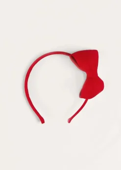 Hair Accessories | Hair Accessories | Pepa London Plain Linen Hairband in Red