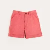 Shorts & Trousers | Pepa London Plain Linen Shorts in Red (4-10yrs)