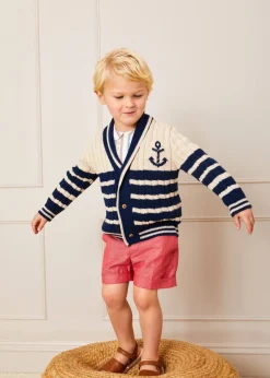 Shorts & Trousers | Bloomers, Shorts & Trousers | Pepa London Plain Linen Toddler Shorts in Red (12mths-4yrs)