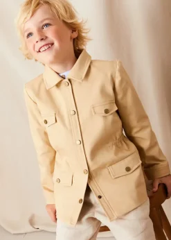 Lookbooks | Pepa London Plain Mao Collar Long Sleeve Shirt in Blue (4-10yrs) | Plain Cardigan in Navy (6mths-10yrs) | Suede Lace-up Espadrilles in Beige (24-35EU) | Cream Boy's Belt