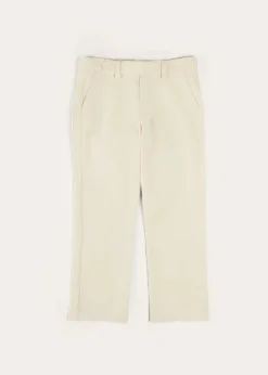 Shorts & Trousers | Pepa London Plain Pocket Detail Trousers in White (4-10yrs)