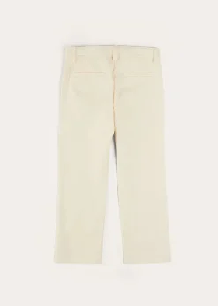 Shorts & Trousers | Pepa London Plain Pocket Detail Trousers in White (4-10yrs)