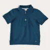 Tops & Shirts | Pepa London Plain Short Sleeve Polo Shirt in Navy (2-10yrs)