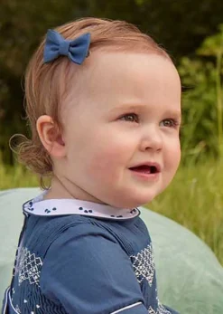 Hair Accessories | Hair Accessories | Pepa London Plain Small Bow Clip in Royal Blue
