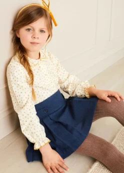 Skirts & Shorts | Pepa London Pleated Kilt Skirt in Blue (4-10yrs)